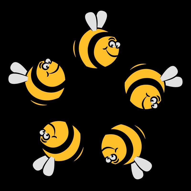 Bee funny thick circular ring