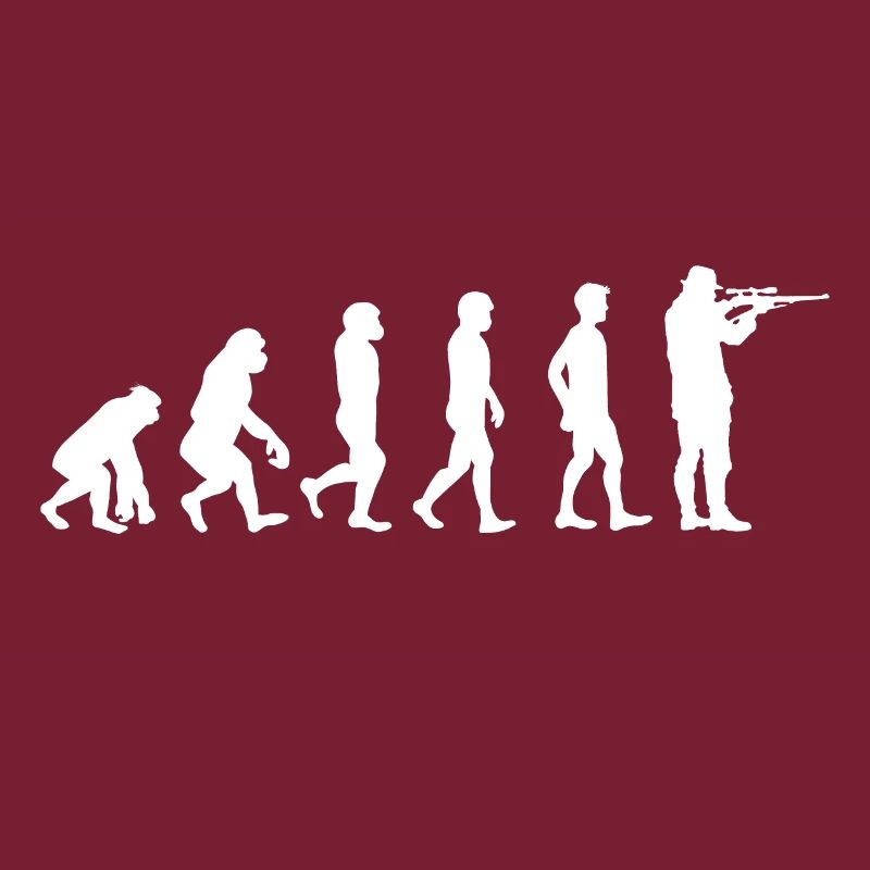 Evolution chasseur chasseur de chemise de chasse cadeau de chasse