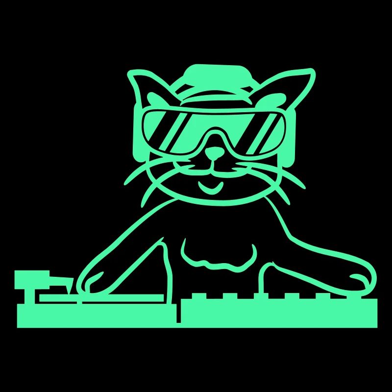 DJ Mixer Cat Kitten Pet