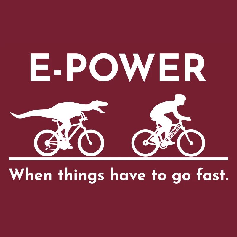 Vélociraptor à la poursuite d’un e-biker