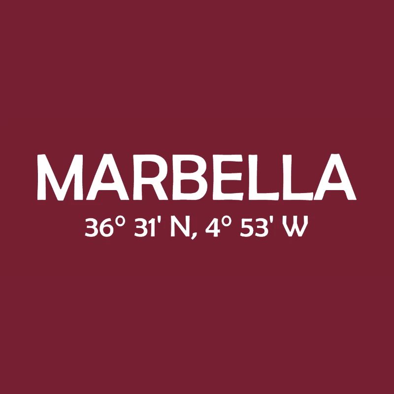 Marbella Coordinates Espana Spain Spainen