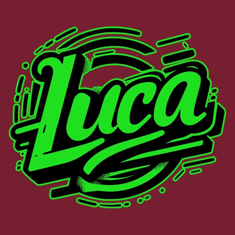 Luca Nom Graffiti vert