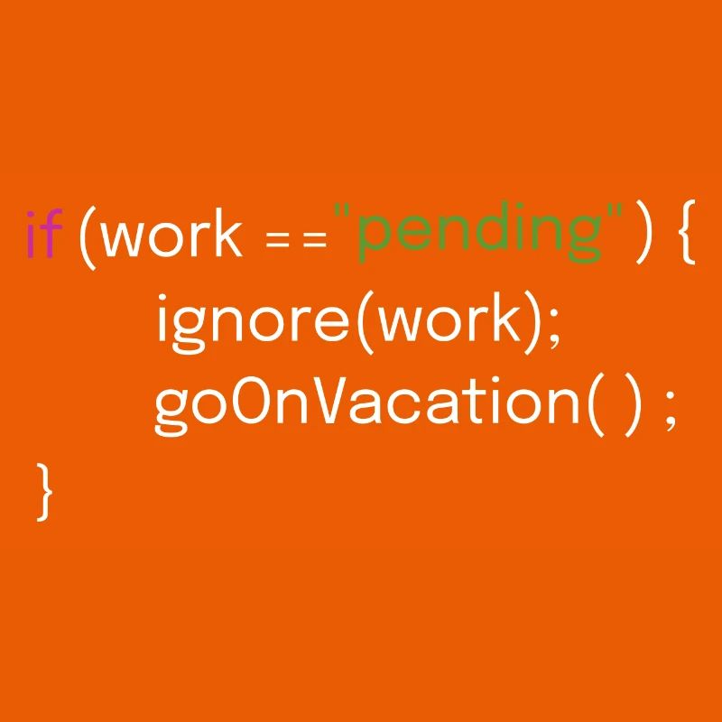 Urlaubs- und Coding-Design