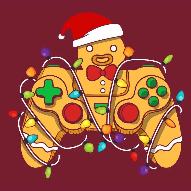 Christmas Gaming Controller Gingerbread
