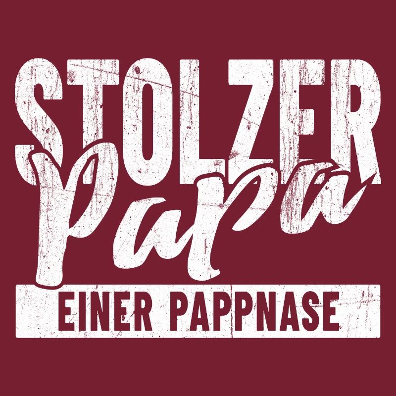 Stolzer Papa einer Pappnase