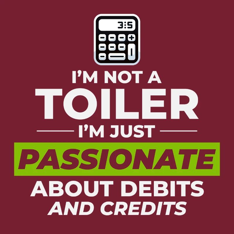 Passionate Accountant Debits Credits Funny Humor