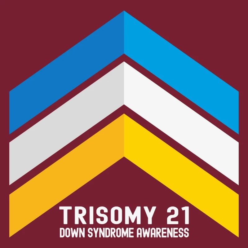Down-Syndrom Drei-Chromosomen-Pfeile Bewusstsein
