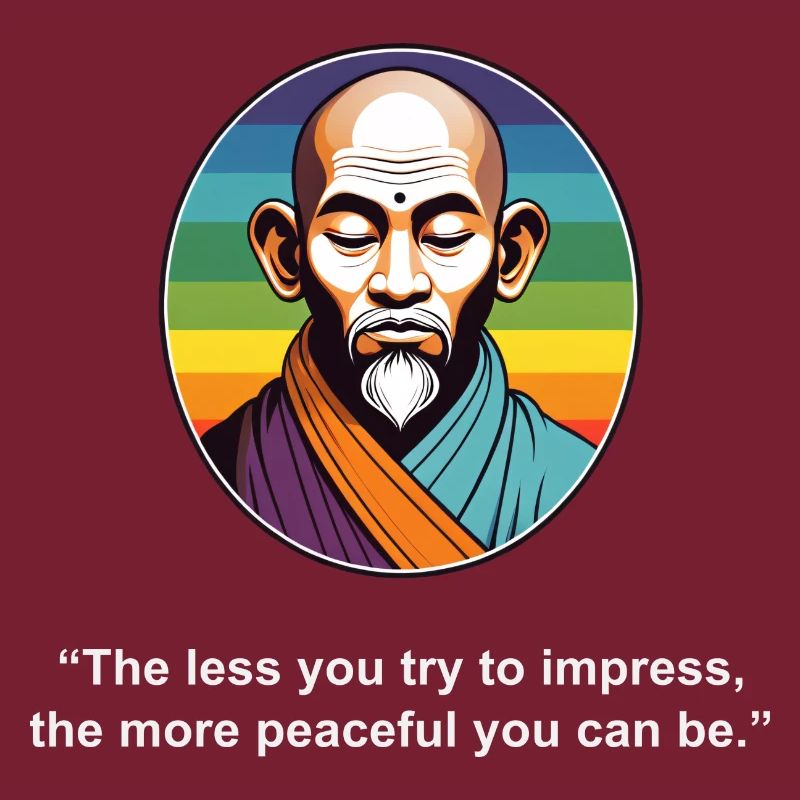 Moins vous essayez d’impressionner | Citation Zen