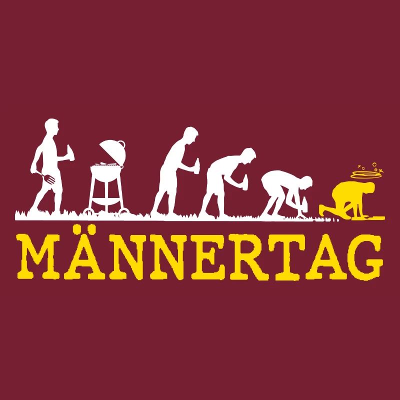 Männertag Evolution Herrentag Bier Grillabend