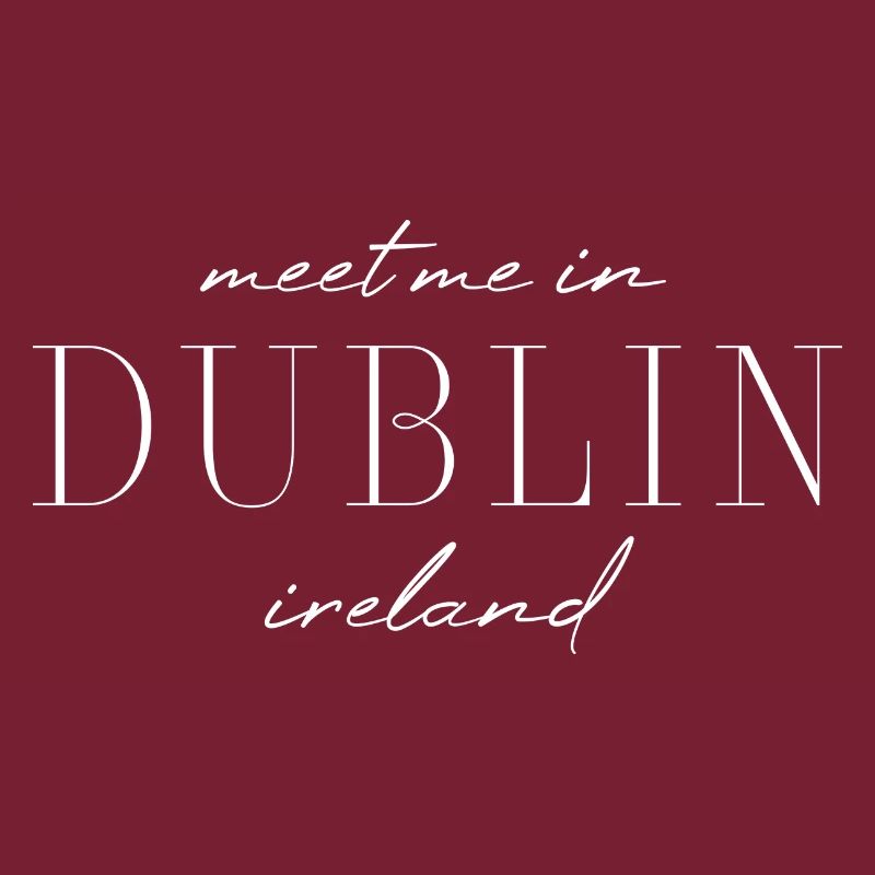 Dublin, Irlande Style Design T-shirt