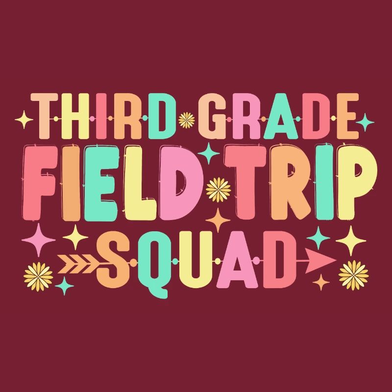 Teacher Students 3rd Third Grade Field Trip Squad