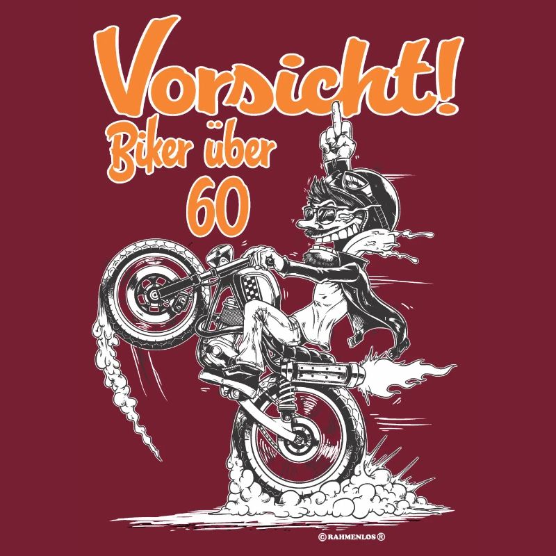 Tees Paradise Biker ueber 60 Biker Geschenk Shirt