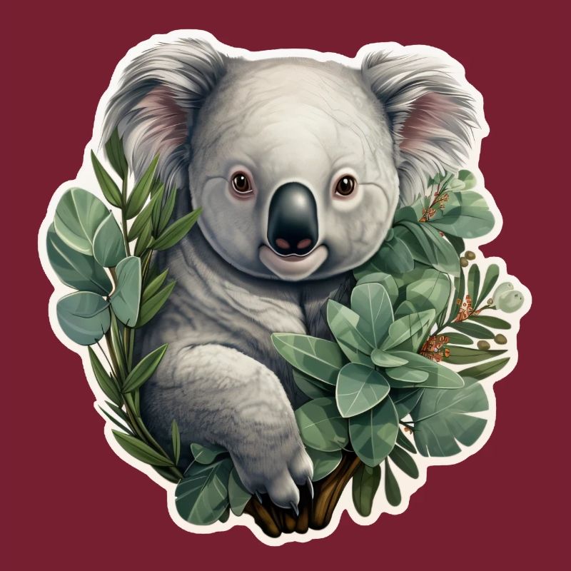 Koala à l’eucalyptus