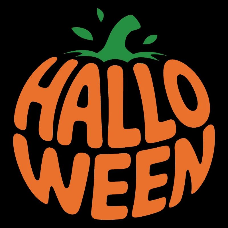 Pumpkin - Cool Vegetable Halloween Logo