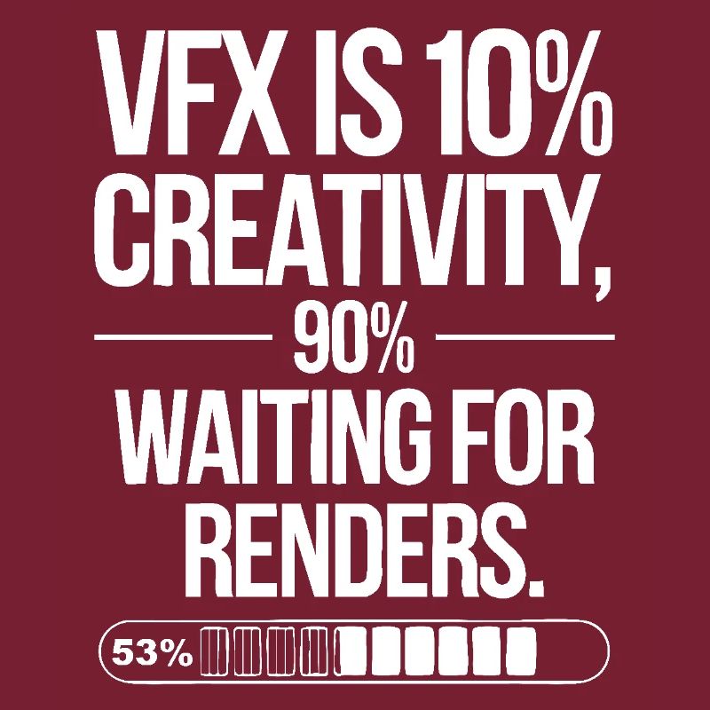 VFX, c’est 10% de créativité et 90% d’attente de rendu