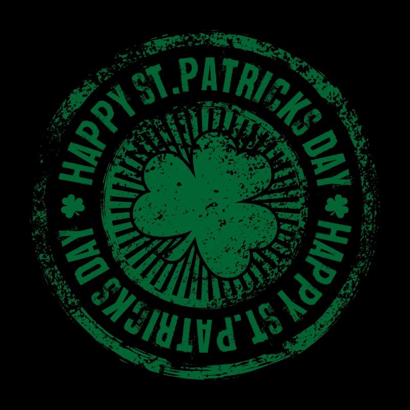 Cercle de timbres verts de la Saint-Patrick