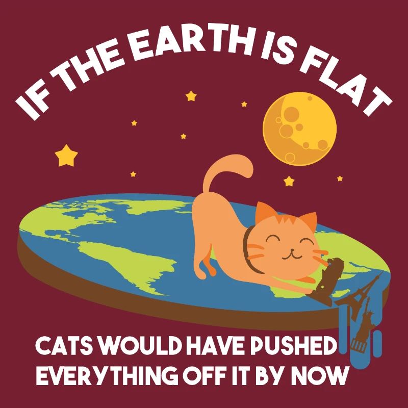 Flach-Erde-Katzen-Satire