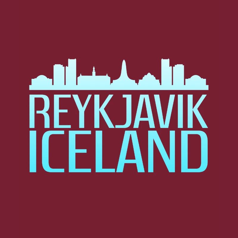Conception de la ligne d’horizon glacée de Reykjavik