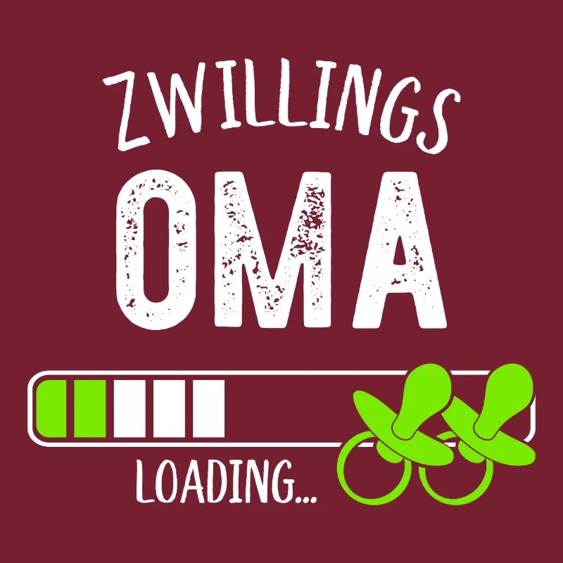 Zwillingsoma Loading Oma Großmutter Zwillinge