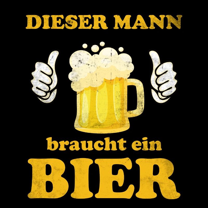 Dieser Mann braucht ein Bier - Männertag Vatertag