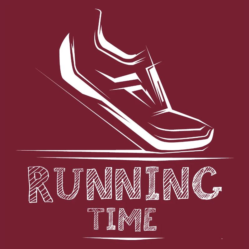 Icône de temps de course Icône d’illustration de chaussure de coureur