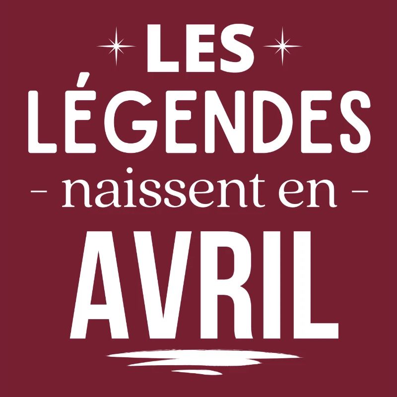 avril, mois de naissance, légende