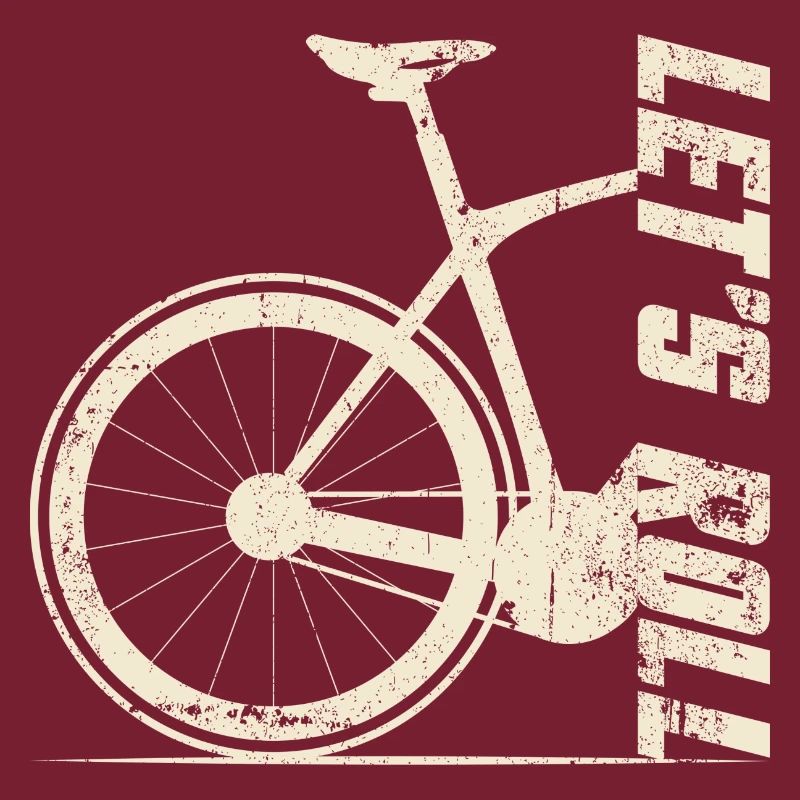 Silhouette rétro de vélo