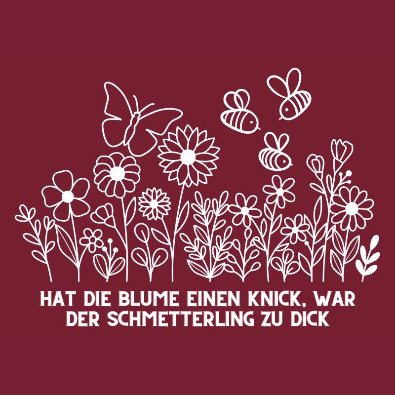 Hat die Blume einen Knick?