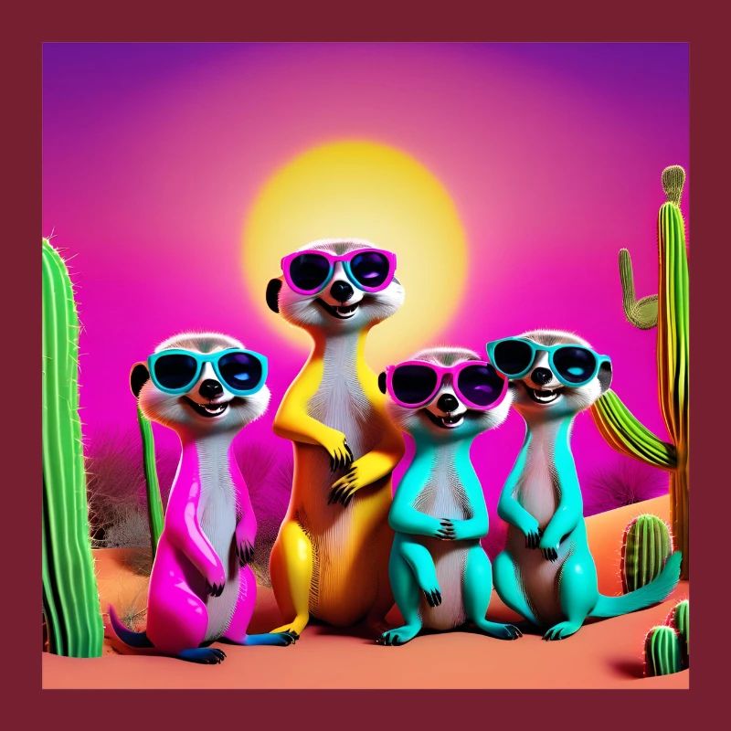 Erdmännchen, Erdmännchenfamilie, Erdmännchen-Humor