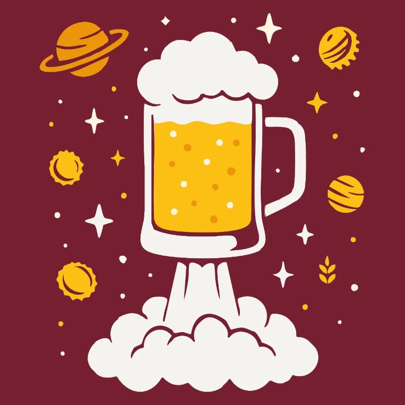 Bier-Rakete im All