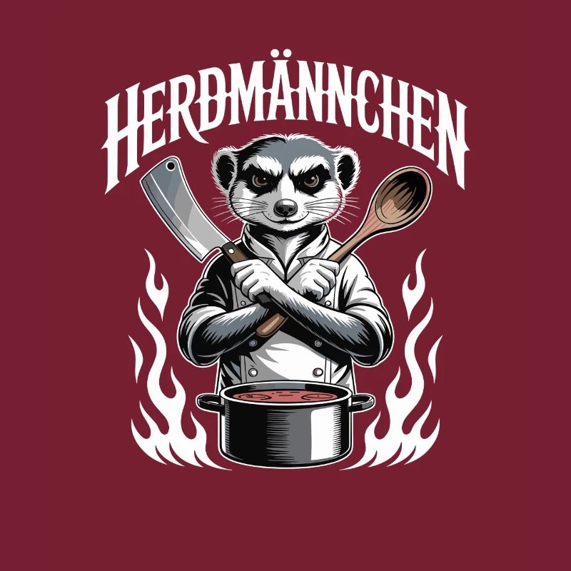 Herdmannchen Kochen Lustiger Koch Herdmannchen