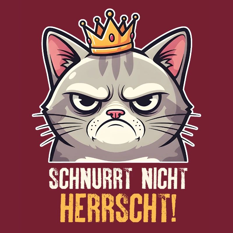 Grumpy Katze Herrscher Design