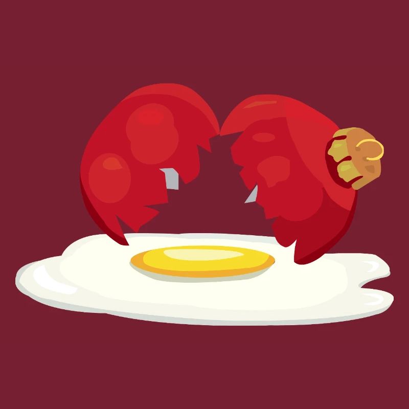 Weihnachtskugel zerbrochenes Ei