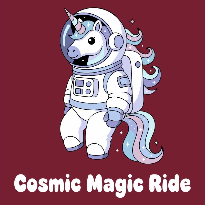 Kosmische Einhorn Raumfahrt