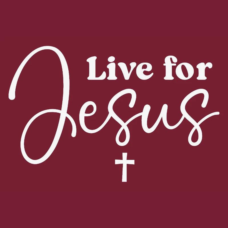 Typographie du script Live for Jesus