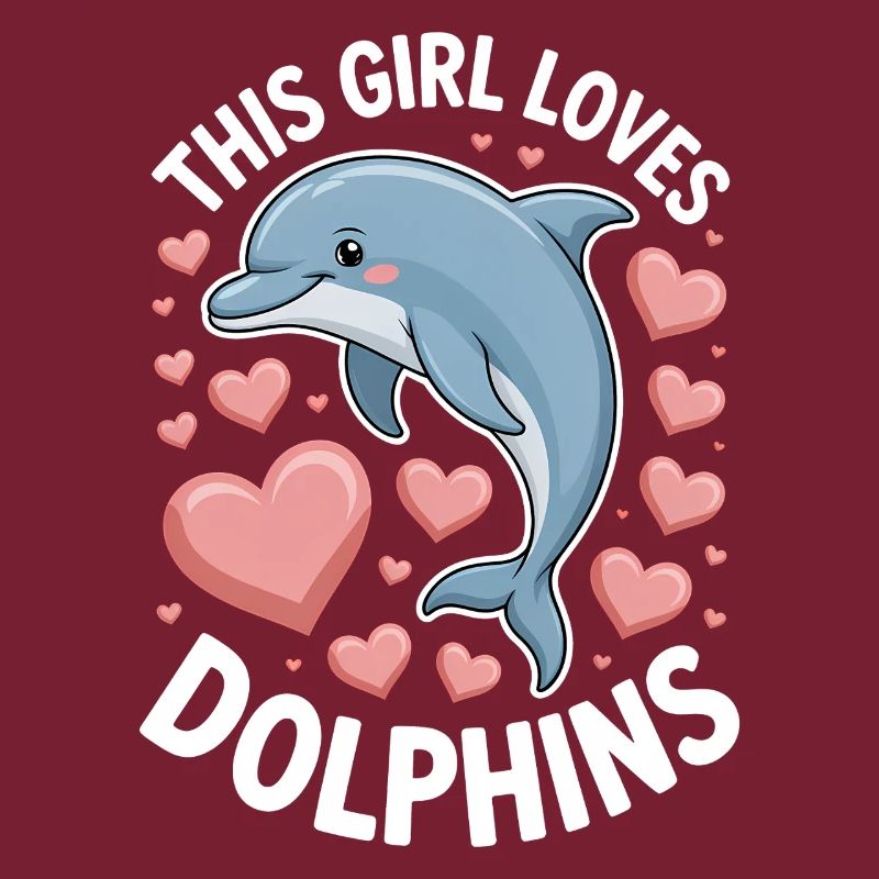 Delfin Spruch Mädchen Lustiges Delfin Geschenk