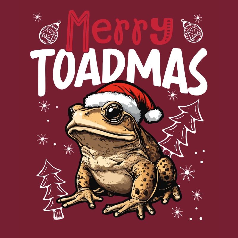 Joyeux Toadmas : motif drôle de Noël de crapaud