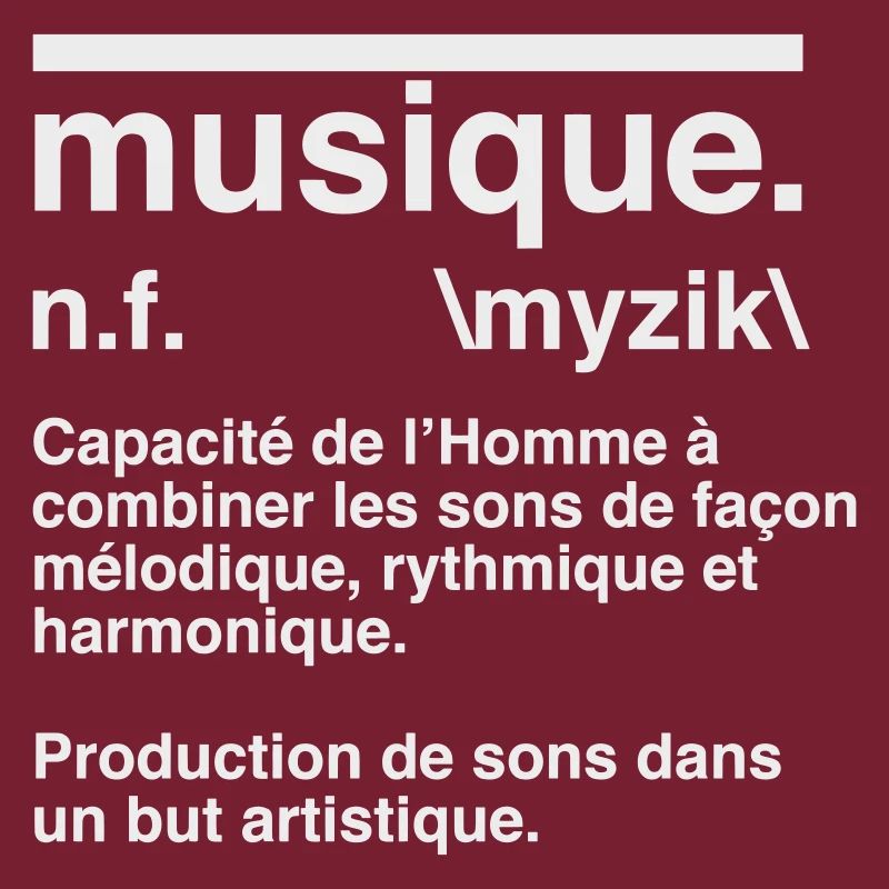 Musikdefinitions-Wörterbuchstil