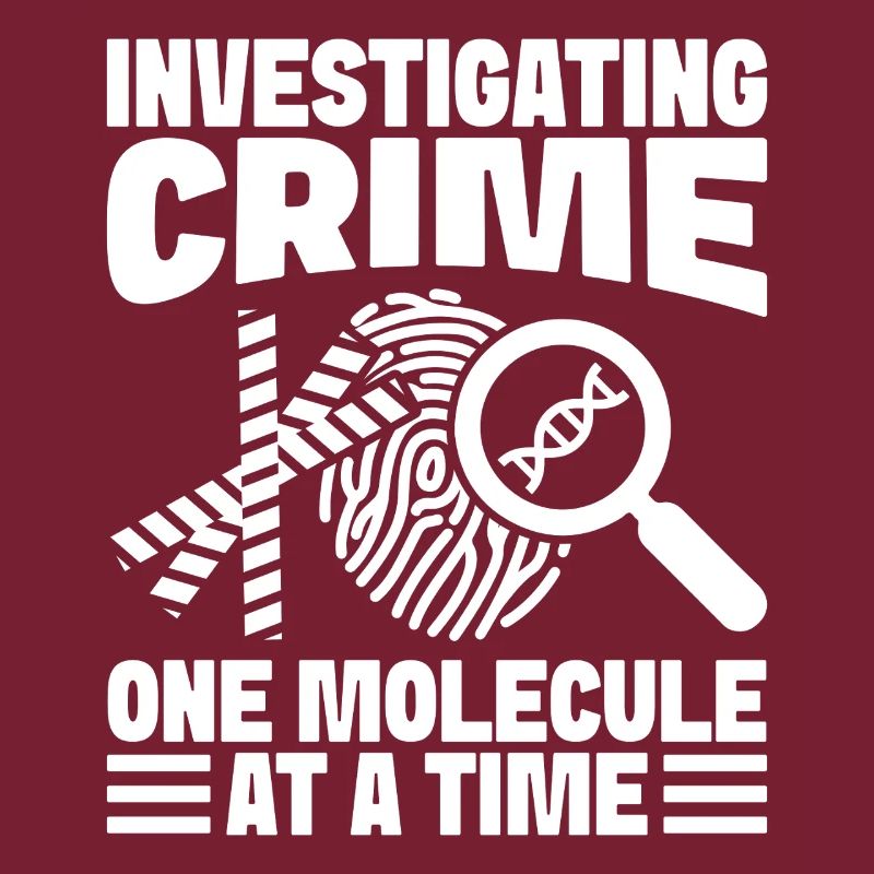 Forensic Analyst Investigating Crime One Molecule