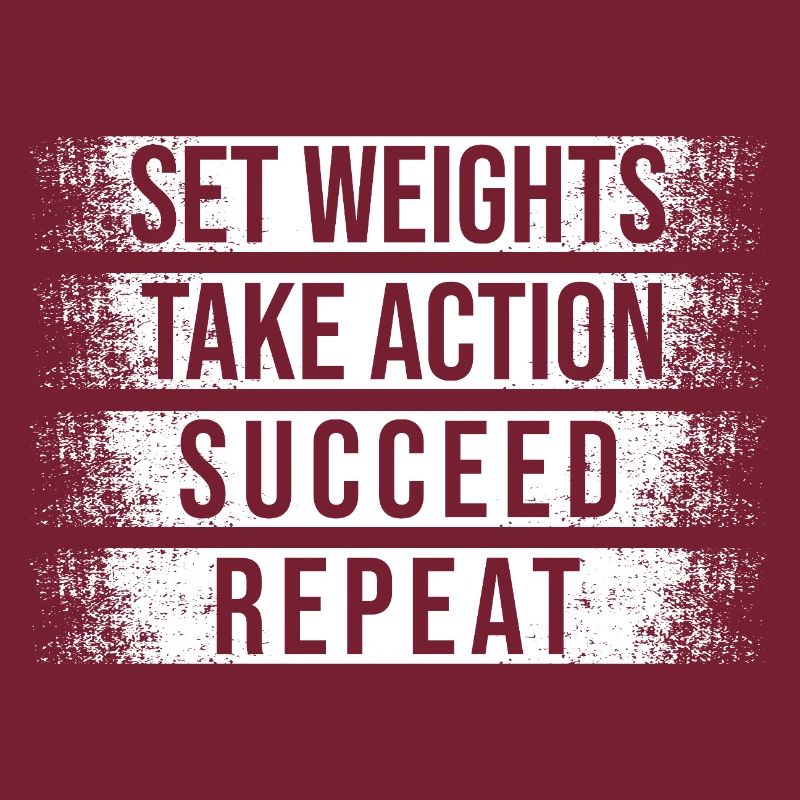Powerlifting Bodybuilder Set Weights Take Action