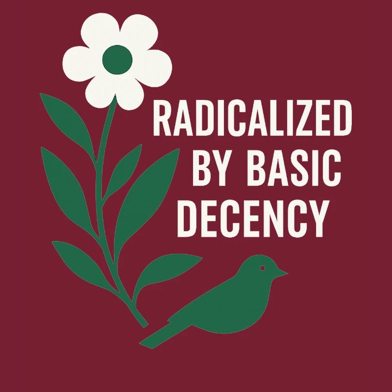 Radicalized By Decency Shirt for Activists
