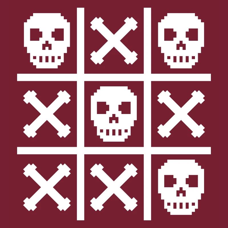 Pixel Skull and Bones Zero & Crosses