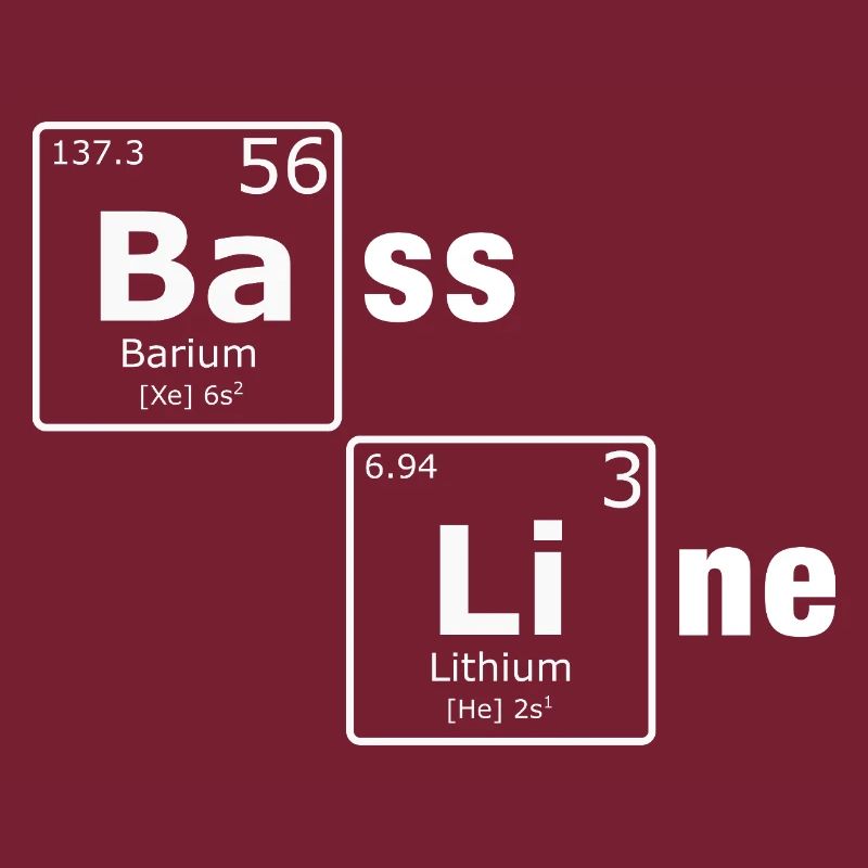 Ligne de basse PSE Éléments du tableau périodique Nerd