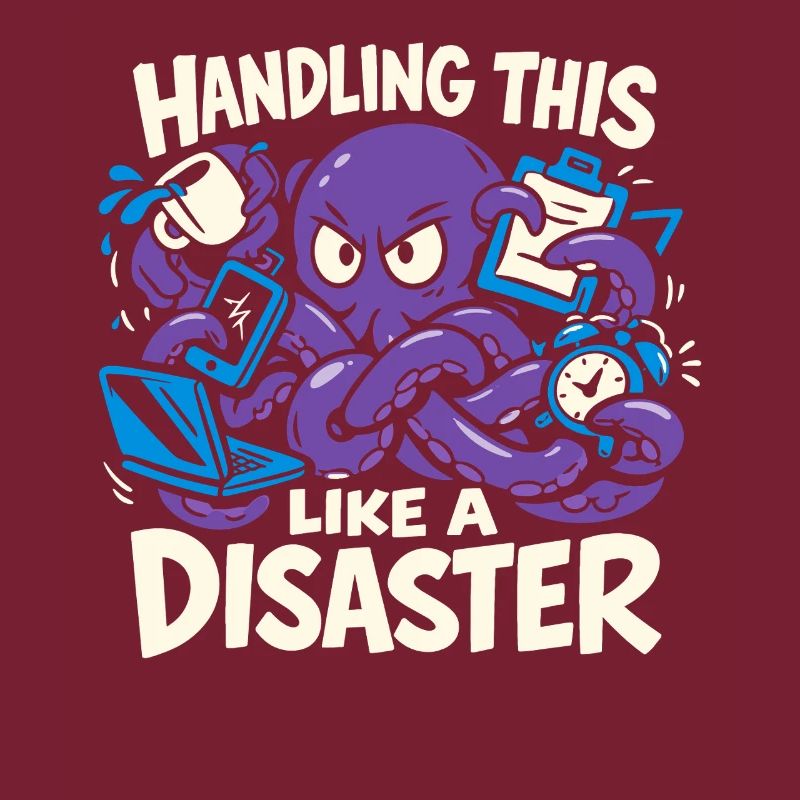 Funny Octopus Overstimulated