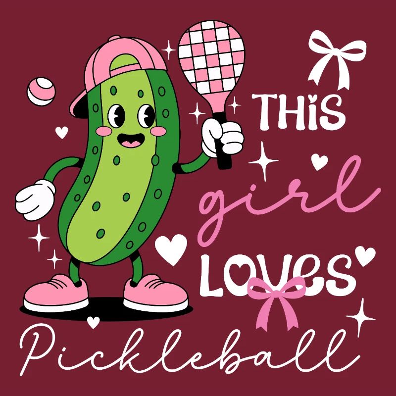 Coquette Pickleball-Mädchen süße Pickle