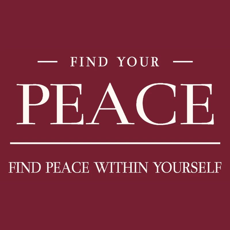 Frieden ist in dir selbst – Peace Zitat 