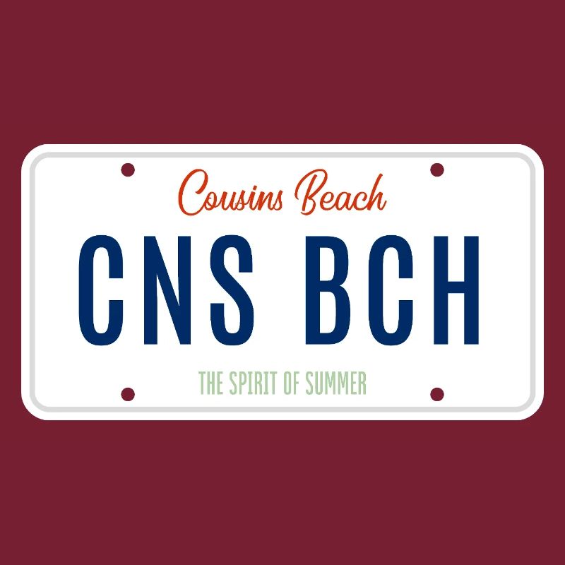 Cousins Beach – License Plate