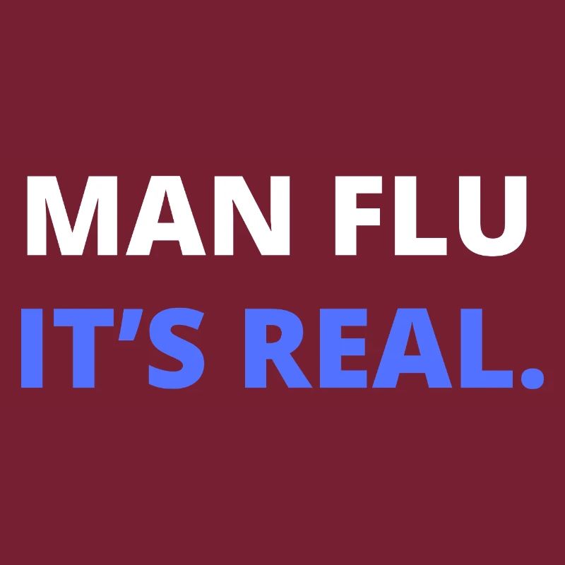 Man Flu It’s Real Illustration
