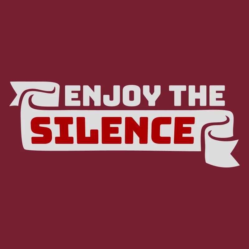 Enjoy The Silence Spruch Ruhe Stille Introvertiert