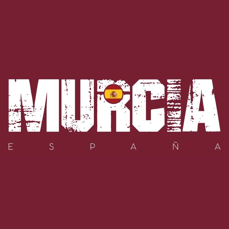 Murcia Spanien Distressed Text